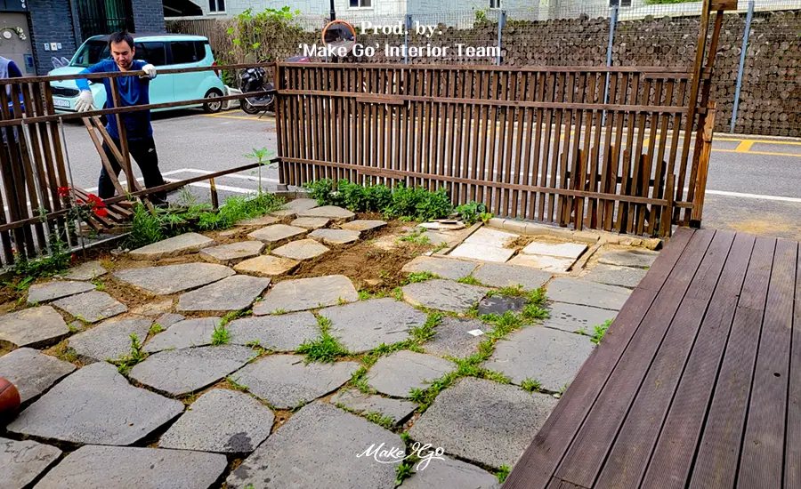경기도 남양주 타운하우스 데크 및 우드펜스 시공 현장