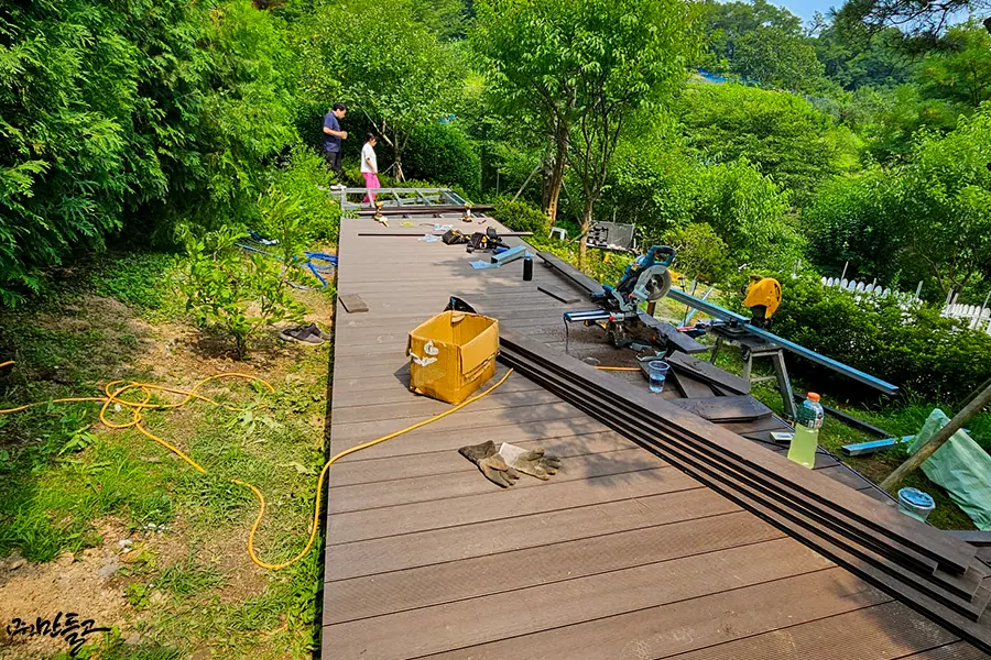 경기도 구리시 합성데크 시공