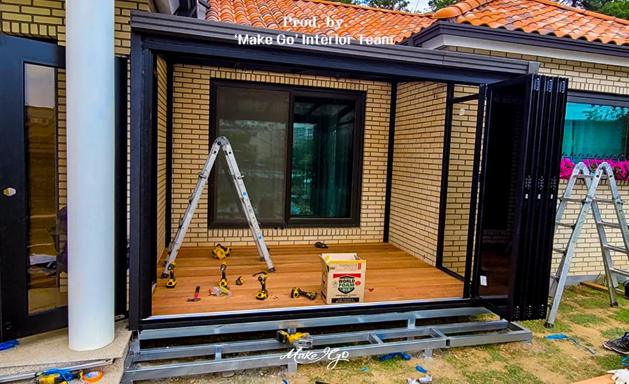 경기도 양평 썬룸+데크 시공 현장