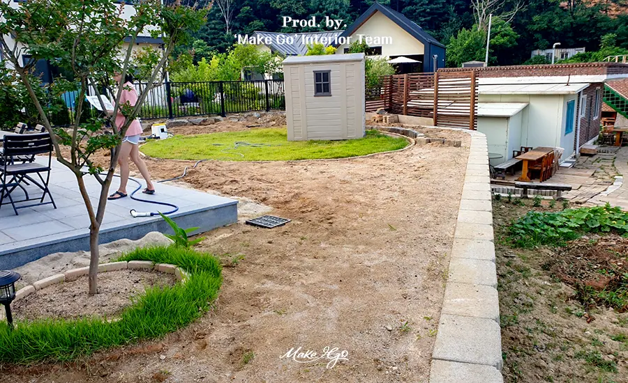 경기도 양평 데크 및 우드펜스 시공 현장