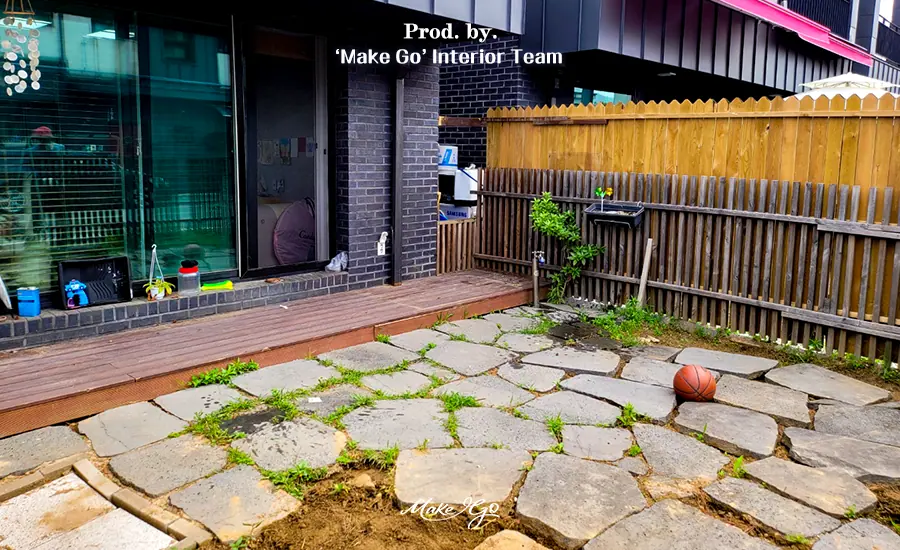 경기도 남양주 타운하우스 데크 및 우드펜스 시공 현장 사진 2