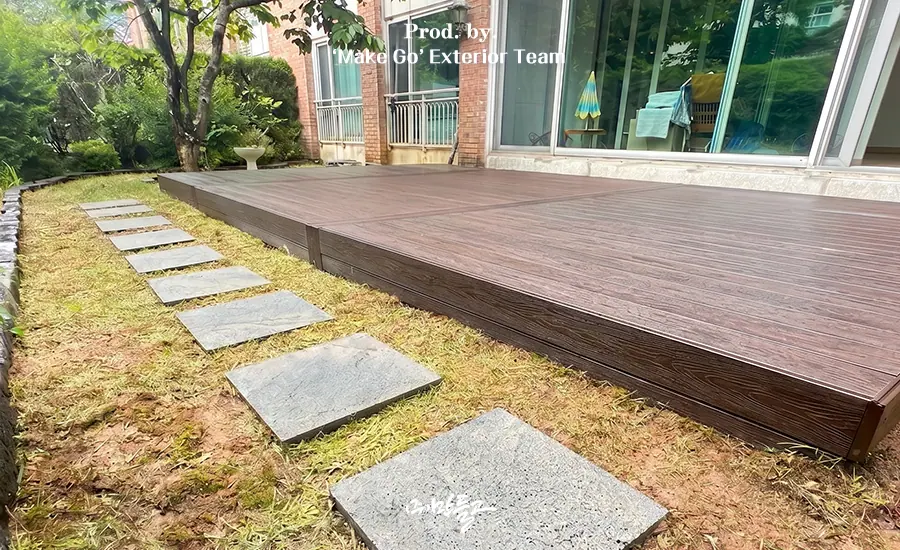 경기도 용인시 합성데크 시공 후기