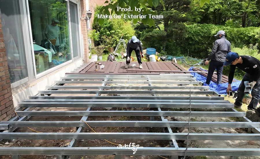 경기도 용인시 합성데크 시공 후기