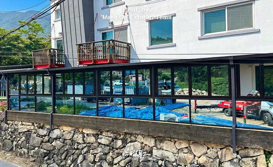 경상남도 산청군 대규모 썬룸 시공 후기