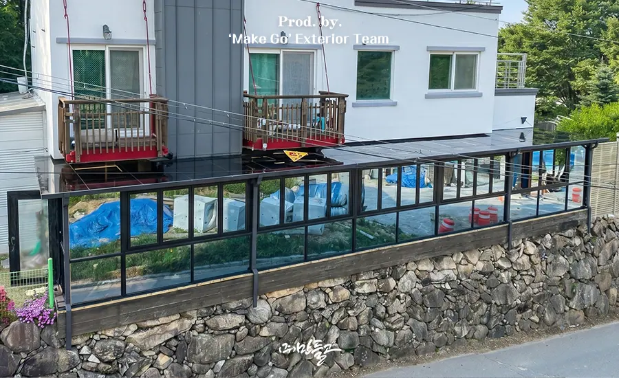 경상남도 산청군 대규모 썬룸 시공 후기 사진 2