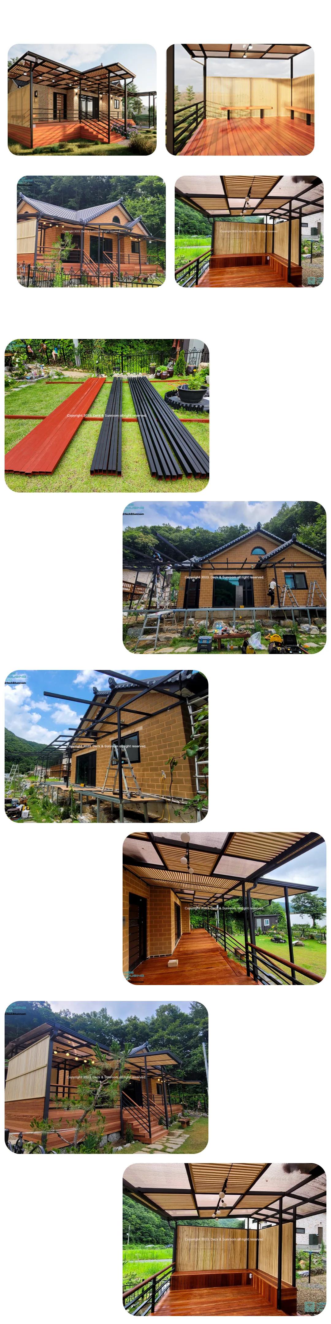 홍천 전원주택 복층 렉산 캐노피