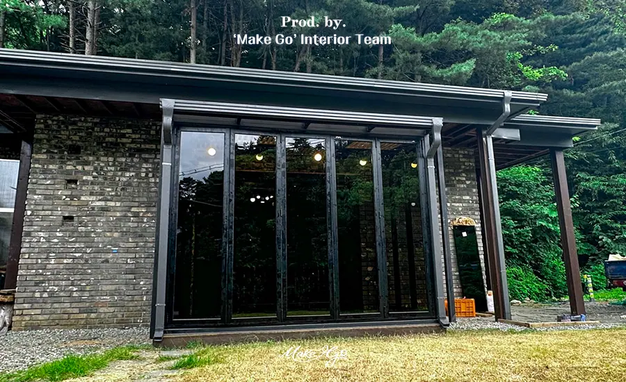 경기도 양평군 소형 테라스 썬룸 시공 후기