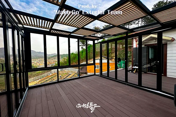 양평 옥천면 독립형 썬룸 시공