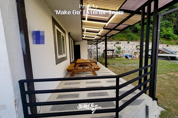 충청남도 보령 프리미엄 캐노피 시공 사진 5