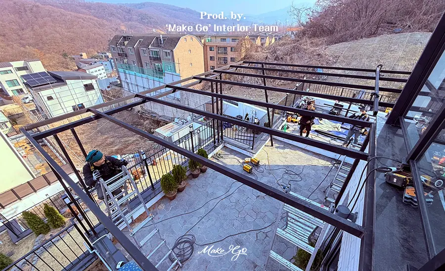 경기도 광주 프리미엄 캐노피 시공 후기